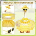 thumbnail image 6 of Austok Hawaiian Porch Goose Outfit Summer Porch Goose Outfit Fits 23" Statue with Swimming Ring for Cement Yard Decor, 6 of 9