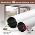 thumbnail image 2 of BeBecome Sliding Door Security Bar，17-50 inch Adjustable Patio Door Security bar with Rubber Tips Apartment Bedroom Bottom of Door Heavy Duty Interior White C63, 2 of 3