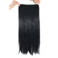 thumbnail image 1 of Extensiones de cabello MapofBeauty de 24.0 in de largo y recto con clip (negro), 1 of 5