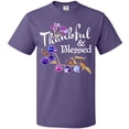 thumbnail image 3 of Inktastic Thankful and Blessed Inspirational Saying with Flowers T-Shirt, 3 of 5