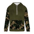 thumbnail image 4 of Mefallenssiah Sweat à Capuche Hommes Mode Poches Manches Longues Imprimé Chandails en Molleton Hauts Blouse, 4 of 4