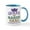 White/Blue Inside, variant on CafePress - Queen Of Mardis Gras Mug - 11 oz Ceramic Mug - Novelty Coffee Tea Cup