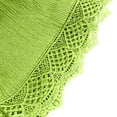 thumbnail image 4 of USNSM Women's Stretch Shorts Lace Scallop Trim Summer Shorts with Pockets Casual Elastic High Waisted Yoga Workout Shorts Green M, 4 of 5