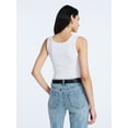 thumbnail image 3 of Scoop Women’s Square Neck Tank Top, Sizes XS-XXL, 3 of 5