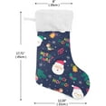 thumbnail image 2 of GZHJMY Cute Cartoon Santa Claus Christmas Stockings 1PCS, Large Xmas Stockings Gift Decorations and Party Supplies,Used for Fireplace Decoration Socks Christmas Tree Decoration, 2 of 7