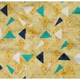 thumbnail image 4 of oneOone Cotton Poplin Twill Light Orange Fabric Texture & Triangle Geometric Sewing Craft Projects Fabric Prints By Yard 56 Inch Wide, 4 of 4