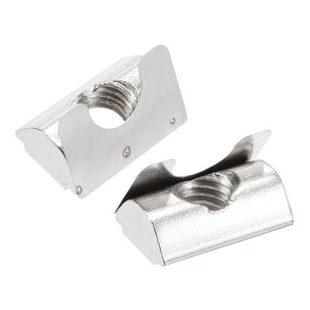 

Uxcell M8 Roll in Spring T Nut with Spring Sheet Carbon Steel for 3030/4040 Series 8mm Slot 12 Pack