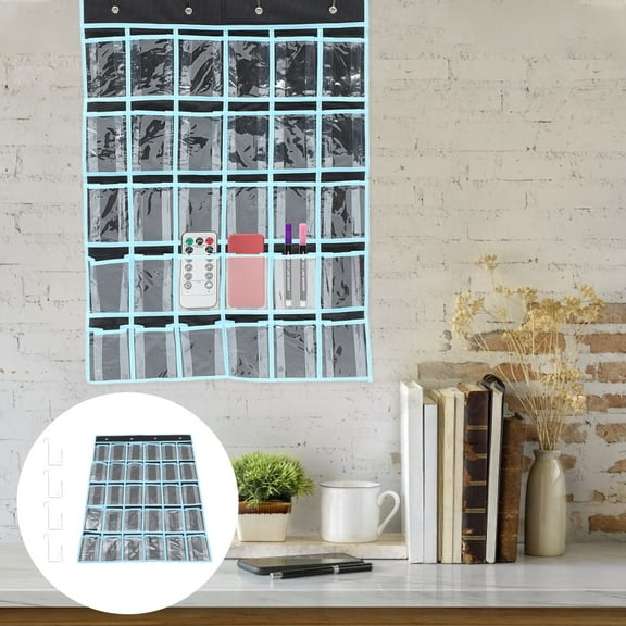OFFIGAM Phone Holder with Multi-Pocket Desk Organizer for Classroom and Study Space, and Practical