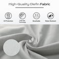 thumbnail image 6 of Aoodor Outdoor Adirondack Chair Cushions Set of 2, Water Resistant High Back Patio Rocking Chair Cushion, 6 of 7