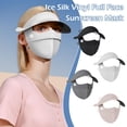 thumbnail image 3 of Summer Sunscreen Hats Ice Silk Face Sunscreen Mask, Uv Protection Cooling Mask~, 3 of 8