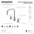 thumbnail image 2 of Kingston Brass FSC8939SVL Serena Widespread Bathroom Faucet with Brass Pop-Up in Polished Nickel, 2 of 7
