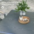thumbnail image 6 of Outsunny Extendable Patio Table for 6-8 People, Aluminum Frame Rectangle Outdoor Dining Table, for Backyard, Dark Gray, 6 of 10