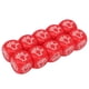thumbnail image 3 of Juego de dados de 6 caras de plástico educativo de colores brillantes para fiesta rojo 10 Uds juego de adivinanzas con dedos, 3 of 12
