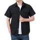 thumbnail image 1 of Camisa de manga corta para hombre - Informal, holgada, lisa - Ropa de trabajo de secado rápido - Verano - Bolsillos utilitarios - Poliéster, 1 of 5