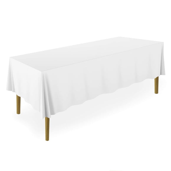 Mantel Lann's Linens Premium de 70 x 120 cm, rectangular, blanco
