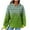 Green, variant on RYRJJ Hoodies for Women Casual Waffle Drawstring Hooded Sweatshirt with Pockets Comfort Long Sleeve Pullover Hoodies(Brown,XXL)