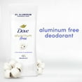 thumbnail image 5 of Dove Aluminum Free Deodorant Stick Cotton Flower & Sandalwood, 2.6 oz, 5 of 9