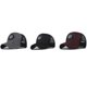 thumbnail image 3 of Gorra de béisbol con degradado de color para hombre y mujer, gorra con visera enrejada -3423719261697 Cuadrícula de color rojo vino, 3 of 5