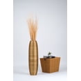 thumbnail image 6 of Leewadee Gold Wood Floor Vase - 34 inch Large Indoor Decorative Accent for Dried Flowers, 6 of 7