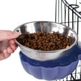thumbnail image 4 of Tazón de Jaula para Mascotas, Tazón para Perro, Colgante de Acero Inoxidable, Azul Zulema Cuenco de alimentación colgante, 4 of 8