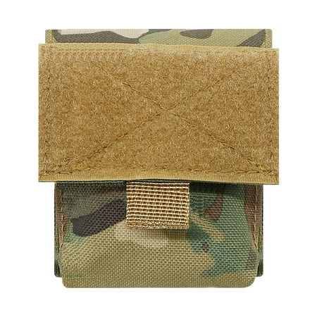 Molle Waist Pack Pouch EDC Tool Organizer Outdoor Waist Bag Mini Utility Pouch Nylon Pocket Storage Belt Bag For Men Hiking Camping Hunting(A)