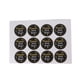 thumbnail image 1 of EeaseMX 120 pegatinas redondas negras con el lema "Feliz Año Nuevo 2020", etiquetas adhesivas redondas para bolsas de galletas, embalajes para hornear, sobres, cajas de regalo, decoración., 1 of 7