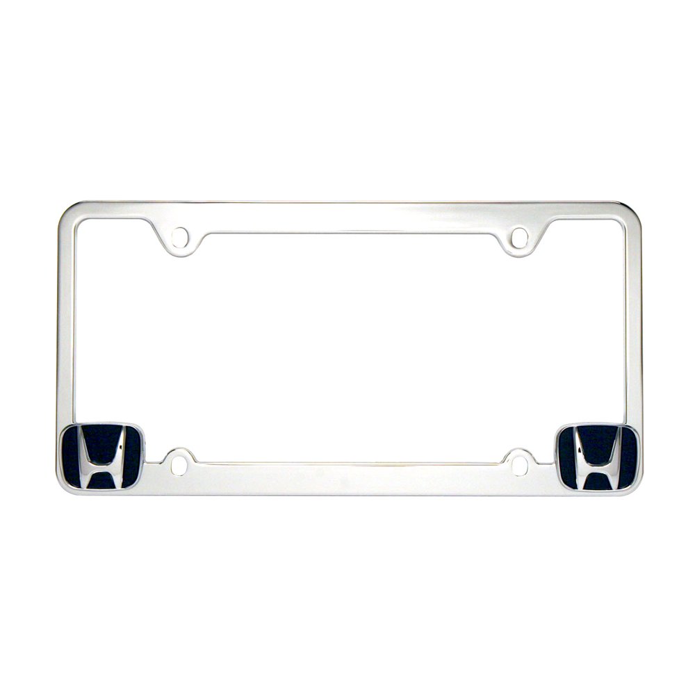 Honda Front License Plate Frame, Personalized Custom Chrome License