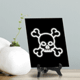 thumbnail image 4 of Skull Neon Graphic Style Table Sign with Acrylic Stand (6x8“) | Live Streamer Gaming Themed Decoration, 4 of 8