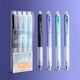 thumbnail image 5 of Recambios de bolígrafo de gel borrable de 0,5 mm | Tinta borrable por calor | Azul Cristal y Negro Retráctil | Escritura suave para el arte de oficina escolar | Paquete de 4 | Empuñadura de, 5 of 8