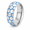 Silver, variant on Men Soccer Pattern Ring in Stainless Steel, 8mm Band with Glowing Panel Lines, US Sizes 6-12, Sporty Style for Match Days and Football Fan Birthday Gifts
