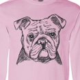 thumbnail image 4 of Inktastic English Bulldog Sketch Portrait Long Sleeve T-Shirt, 4 of 5