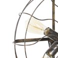 thumbnail image 5 of DecMode 55" 5 Light Vintage Fan Shape Bronze Floor Lamp with Black Metal Shade, 5 of 15