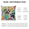 thumbnail image 5 of BANET  Dog Paw Throw Pillow Covers Vintage Animal Paw Pattern Short Plush Pillowcase Home Decor Cushion Case for Couch Sofa Bed, Super Soft &amp; Comfortable 20x20in, 5 of 5