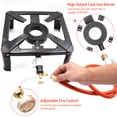 thumbnail image 3 of Single Propane Cast Iron Stove LPG Gas Cooker for Camping BBQ, 3 of 7