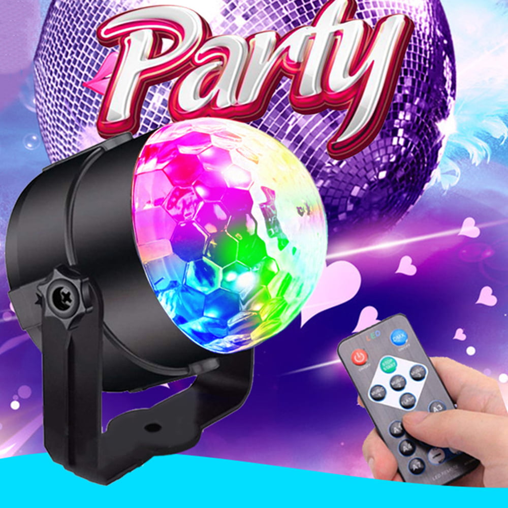 RGB LED Laser Light Projector Party Club DJ Disco Auto Stage Crystal Ball+Remote 