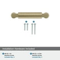 thumbnail image 4 of Amerock Balata 3 inch (76mm) Center-to-Center Golden Champagne Cabinet Pull, 4 of 6