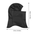 thumbnail image 2 of Caperuta de calentador de cuello térmico Ciclismo transpirable Marca completa de la cara llena de la máscara a prueba de viento Finamiento de casco para hombres Mujeres, 2 of 9