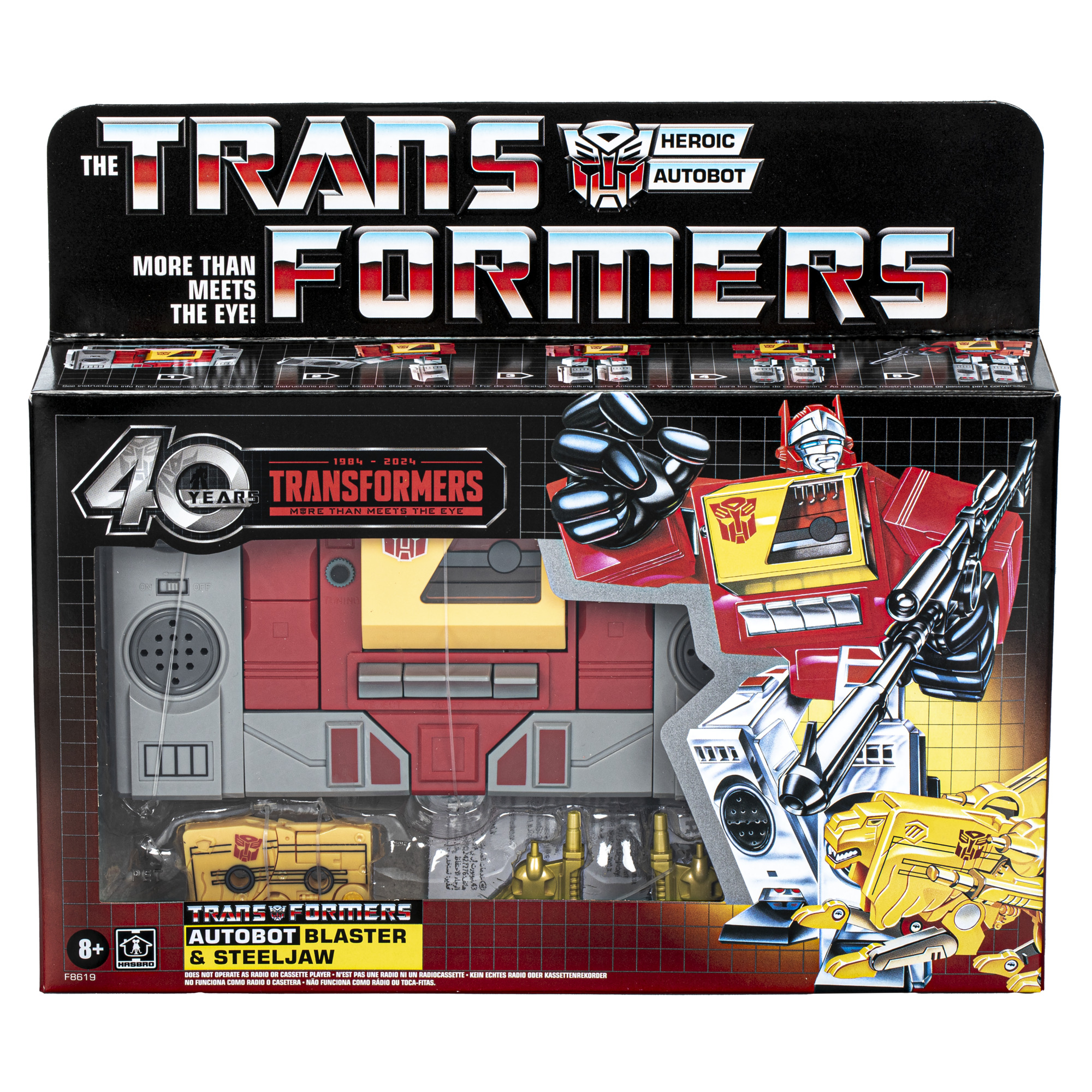 Transformers Retro 40th Anniversary Autobot Blaster & Steeljaw photo 4