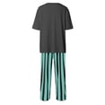 thumbnail image 6 of XIYON Women's Pajama Set Plus Size Pajamas Short Sleeve Tee And Striped Pants Sets Soft Sleepwear Loungewear, 6 of 6
