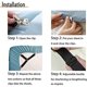 thumbnail image 5 of 2 piezas de camilla de sábana ajustable, correas elásticas triangulares ajustables para sábanas, correas largas, sujetador de clip para todas las camas y colchones, blanco JM, 5 of 5