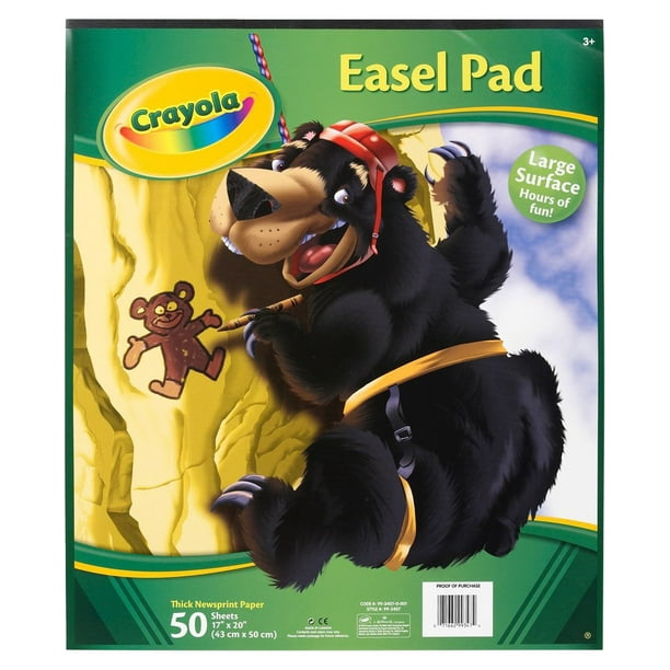 Crayola Easel or Floor Pad for Ages 3 and Up, 50 Sheets