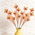 thumbnail image 6 of Hodwiequ Artificial Butterflies Branch Decorative Arrangement Artificial Flower Bouquet Set Props Orange Free Size, 6 of 6