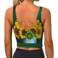 thumbnail image 2 of Yiaed Sunflowers in Bucket Print Ladies Waistcoat Women Sports Vest Vest Sports Women Sports Top Yoga Vest for women-Small, 2 of 8