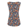 thumbnail image 6 of Jsaierl Summer Curved Hem Tanks Tops for Women Casual Floral Print Sleeveless Camisole Daily Vacation Tunic Vest, 6 of 8