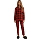 thumbnail image 1 of Pijama Navideña para Mujer con Botones Tela Suave y Elástica, Conjunto de pijama de invierno, 1 of 5