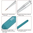 thumbnail image 4 of Uxcell 3pcs Detail Paint Brushes 10mm Nylon Miniature Painting Brush for Watercolor Acrylic Painting(1#,2#,3#), Blue, 4 of 6