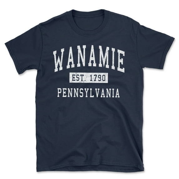Wanamie Pennsylvania Classic Established Men's Cotton T-Shirt