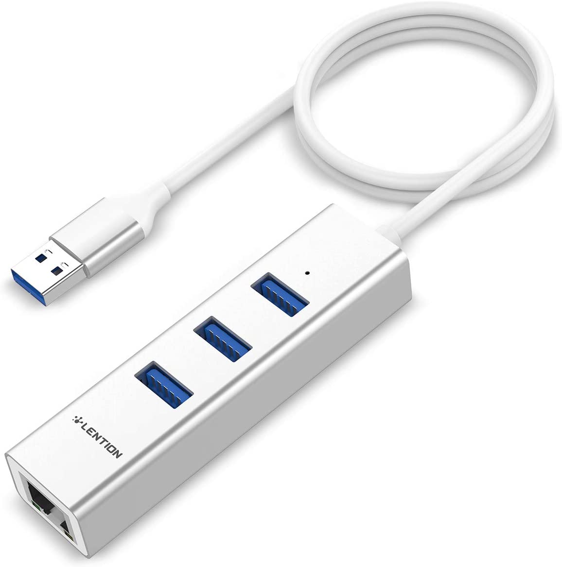 MacBook y Chromebook Kensington Adaptador de USB-C a Ethernet Thunderbolt 3 Compatible con Windows Gigabit 10//100//1000
