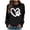 Black1, variant on Oversize Women Sweatshirts Dog Paw Heart Animal Print Long Sleeve Crew Neck Plus Size Pullover Tops