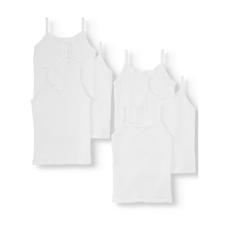 Girls' Cotton Camis, 6-Pack